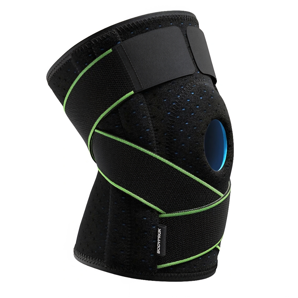 Knee Brace With Side Stabilizers  Patella Gel Pads For Knee Support Size Xl